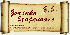 Zorinka Stojanović vizit kartica